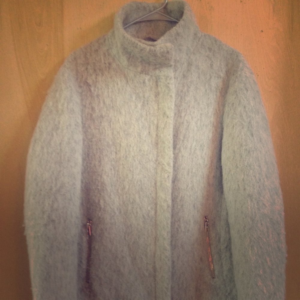 Knee length wool coat